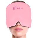 TheraICE Headache Relief Cap, Migraine Ice Pack Mask Products, Women Cooling Gel Hat, Face Cold Compress Head Wrap para su estrés. Gran regalo de cumpleaños para mamá, hermana, abuela, novia, &amp; profesor