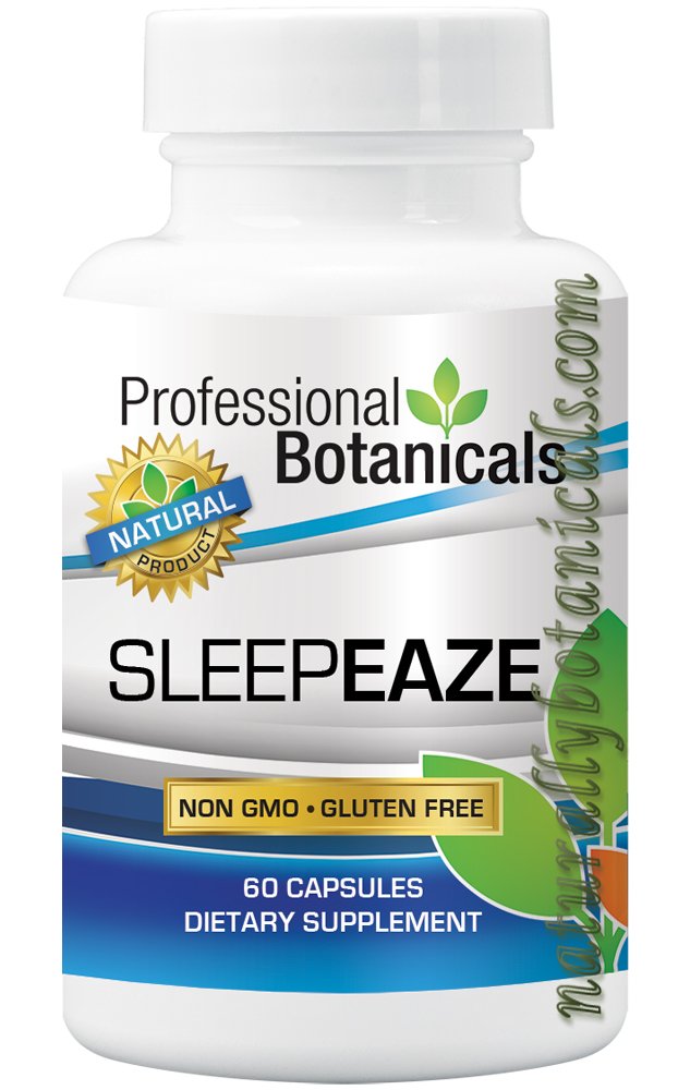 Botánicos profesionales Eze del sueño, suplemento natural del aide del sueño, suplemento del sueño no formada del hábito del sueño Valerian Root y la manzanilla alemana - 60 cápsula vegetariana