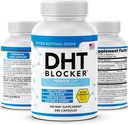 DHT Blocker - Suplemento de Crecimiento del Pelo para el Blanqueo Genético para Hombres - Ayuda a la Pérdida del Pelo & Estimulado Crecimiento del Folículo con Saw Palmetto, Biotin & Iron - Suplementos de Crecimiento del Folículo Píldoras