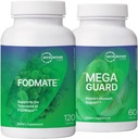 Microbioma Laboratorios de Digestión Soporte Bundle - FODMATE Digestive Enzymes & MegaGuard Digestive Aid with Ginger and DGL (2 Productos)