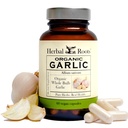 Herbal Roots Píldoras de ajo integrales orgánicos - Potent Extra Strength tención 600 mg - 60 cápsulas orgánicas veganos