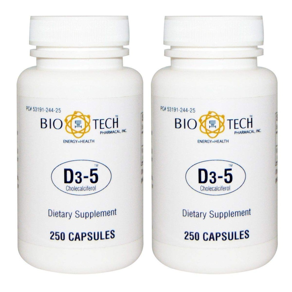 BioTech Pharmacal - D3-5 (5.000 UI) (500 Tablets)