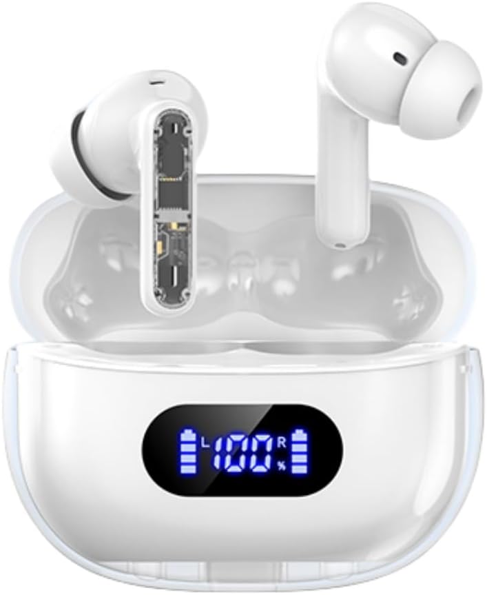 Auriculares Bluetooth inalámbricos P1 PRO, Auriculares inalámbricos con Lámparas claras Ear Buds, Asiento cómodo, IPX7 Waterproof Long Battery Life, 30H Playtime for Sports Workout