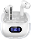 Auriculares Bluetooth inalámbricos P1 PRO, Auriculares inalámbricos con Lámparas claras Ear Buds, Asiento cómodo, IPX7 Waterproof Long Battery Life, 30H Playtime for Sports Workout