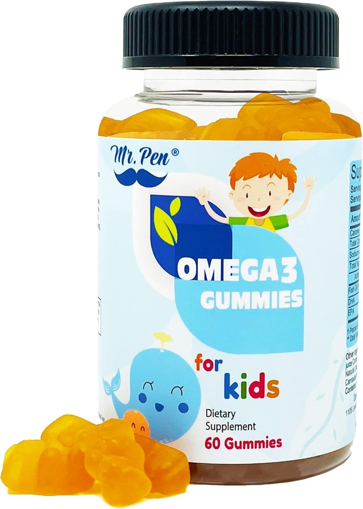 60 Gummies TENIDO 2 Meses Supplies ANTE Tasty Orange Flavor TENIDO 4+ Años TENGA-3 con EPA & DHA, Omega 3 para niños, Omega 3 Gummies, Fish Oil Gummies, Omega-3 Fatty Acids Gummies