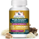 Cáncer Ciencias Suplementos cerebrales para la memoria y el foco - 1.500mg Suplemento de seto de salud cerebral para adultos & adultos mayores - alta potencia 40% Beta-Glucans for Immune Support & vitaminas, 120 cápsulas