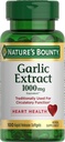 Extracto de ajo rebote de la naturaleza, suplemento herbal, soporta función circulatoria, 1000mg, 100 Rapid Release Softgels