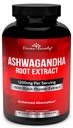 Divinidad Bounty orgánica Ashwagandha Capsules - 1200mg Ashwagandha Powder con Pepper Negro para la absorción mejorada - Ashwaganda Suplemento para la calma & Mood Apoyo - 90 cápsulas vegetales