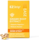 Suplemento de la grasa - Ginger Flavor, 30 Cuenta - Dissolving Strips with Ginger Root Ayuda Apoyo Nausea Relief, Morning and Motion Sickness, and Digestion - Made in The USA, Sugar and Gluten-Free
