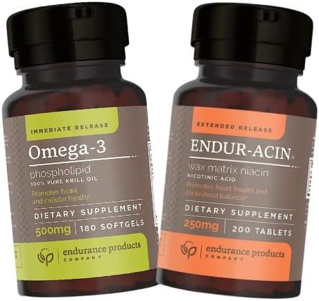 Endur 100% Pure Krill Oil y ENDUR-ACIN 250mg Niacin