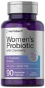 Horbäach Probiótico para Mujeres con Arándano Silencioso 90 Capsules Vegetarianos Silenciosos Suplemento dietético con 14 Strains Probióticos ← Non-GMO, Gluten Suplemento Libre