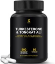 HUMANX Turkesterone " Tongkat Ali 900mg - Apoya energía, resistencia y crecimiento muscular - Suplemento Turkesterone - Suplemento Tongkat Ali - Long Jack Extract (Eurycoma Longifolia)
