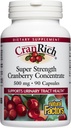 CranRich por Factores Naturales, Concentrado de Arándano de Superestrength, Suplemento Antioxidante para Soporte de Tracto urinario, No GMO, 90 cápsulas