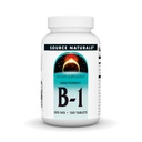 Fuente Naturales Vitamina B-1 Thiamin 500mg High Potency, 100% Pura - 100 Tablets