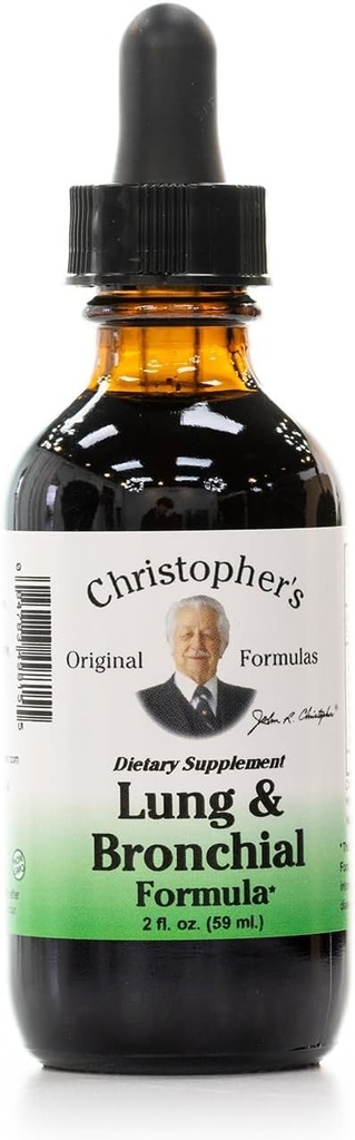 Las Fórmulas Originales de Christopher Pulido > Fórmula Bronchial, 2 oz Liquid - Natural Respiratory Support