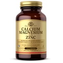 Solgar Calcium Magnesium Plus Zinc, 100 Tablets - Promueve Huesos y dientes saludables - Soporte Nerve & Función muscular - No GMO, Vegan, Gluten Gratis, Dairy Free, Kosher - 33 Serviciones