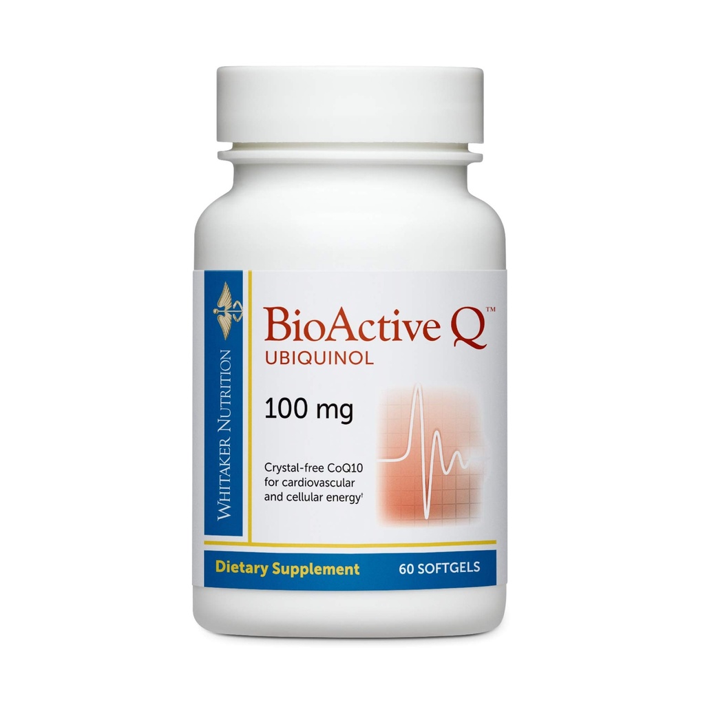 Ubiquinol de Q Bioactivo del Dr. Whitaker 100 mg Proporciona CoQ10 altamente biodisponible, validado clínicamente (60 Day Supply)