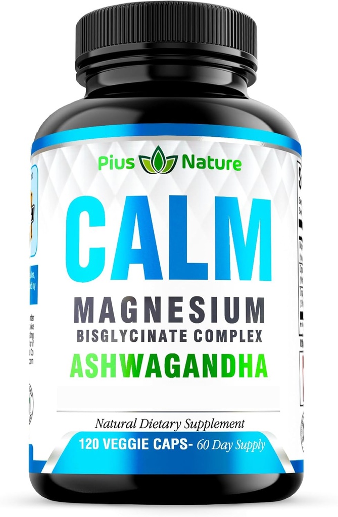 Calma - Magnesio Glycinate con Ashwagandha Extracto de raíz