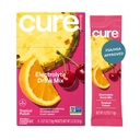 Cure Hydration ¦ Plant-Based Electrolyte Drink Mix ← No Añadido Sugar ← Dehydration Relief Powder Hecho con Coconut Water ← Non-GMO ← Vegan tención Caja de 8 Packets - Tropical Punch