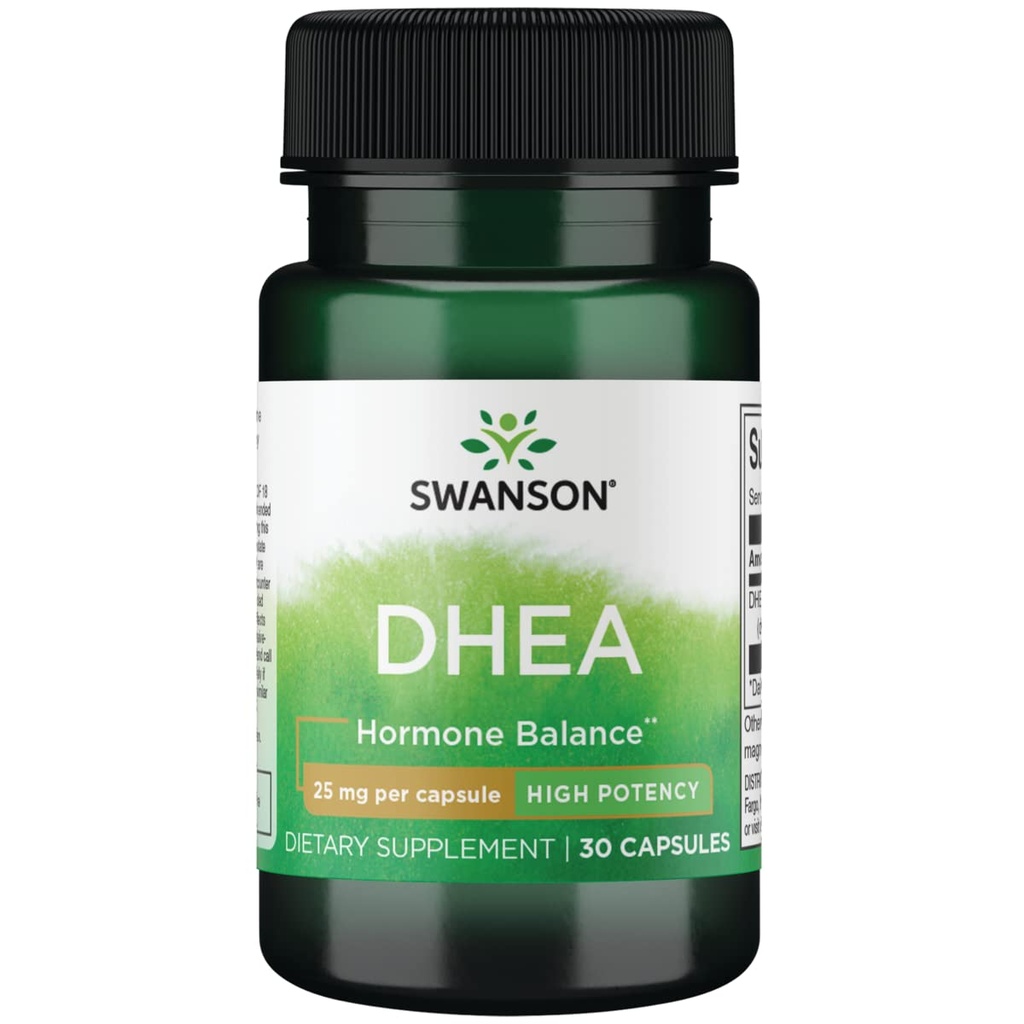 Swanson Dhea 25 Milligrams 30 Capsules
