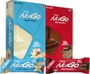NuGo Variedad original, Vainilla Yogurt 15 bares &amp; Chocolate 15 bares, 11g Protein, Gluten Gratis, 30 Conde