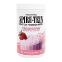 NaturesPlus SPIRU-TEIN, Fresa - 2.4 lb - Afeitado de proteínas de base vegetal - No GMO, Vegetariano, Gluten Gratis - 32 Actuaciones