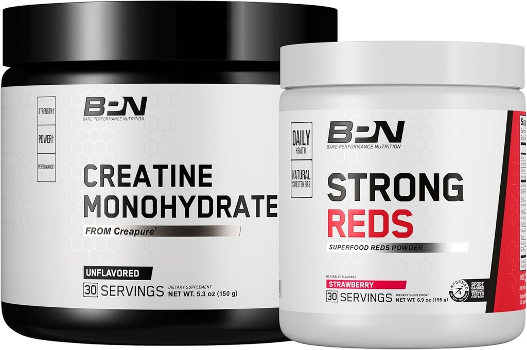 BARE PERFORMANCE NUTRITION BPN Monohidrato de crema & rojos fuerte