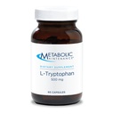 Mantenimiento metabólico L-Tryptofan - 500mg Aminoácidos en la "forma libre" para la absorción superior + vitamina B6 - Mood + suplemento de repetición, Vegan + No Fillers (60 cápsulas)