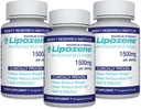 Lipozene Diet Pills - Suplemento de pérdida de peso - Suppresses Appetite- Tres botellas de 90 cápsulas en total