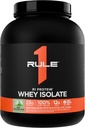 Regla 1 R1 Proteína Whey Isolate - con 25g Protein &amp; 6g BCAA Exclusivamente de las fuentes hidrolizadas de recuperación de entrenamiento (5 libras*, menta chocolate Chip)