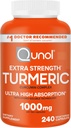 Suplemento Cunol Turmeric Curcumin, 1000mg con ultra alta absorción, para soporte conjunto, cápsulas de fuerza extra, 240 Conde