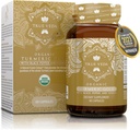Cápsulas de Curcumina Turmérica Orgánica - Incluye extractos de jengibre orgánico y pimienta negra ← Certified Orgánica por USDA TEN 100% Natural Herbal Suplemento ANTE 60 Píldoras