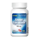 HealthA2Z® Stool Softener ← Docusate Sodium 100mg  Capsules rojos  Dependible  sometida Gentle Constipation Relief (100 Condes (Pack of 1))