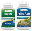 Hierro 65 mg " Ácido fólico 800 mcg