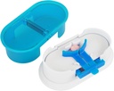 EQUADOSE Pill Cutter, Divisor de Píldora Médica Profesional para Píldoras Grandes, Pequeñas y Pequeñas, Doble Depósito de Acero Inoxidable, Ideal para Tablas de Corte, Vitaminas en Media o Trimestre