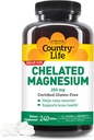 Vida en el país, Magnesio Chelatado 250mg, Apoya el Hueso y la Salud Inmunitaria, Suplemento diario, 240 ct