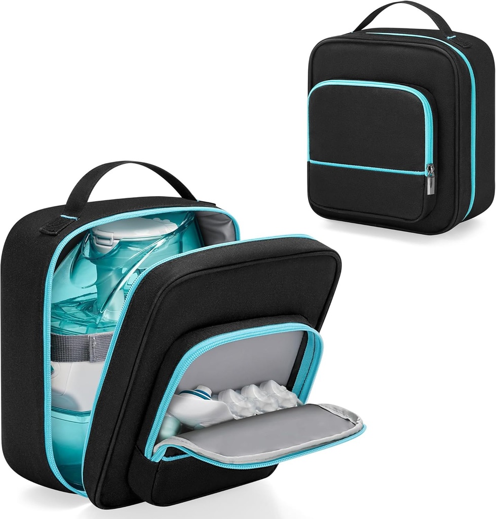 YARWO Caja de viaje limpiadora de nariz Compatible con Navage Nasal Irrigation System, Bolsa de almacenamiento de seguridad Neti portátil con forro impermeable para el kit de cuidado de nasal, SaltPods y Sinus Rinse Device, Sólo bolsa