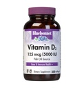 Bluebonnet Nutrition Vitamina D3 5000 UI Softgels, Ayudas en el crecimiento muscular y esquelético, Cholecalciferol de Fish Oil, Non GMO, Gluten Free, Soy Free, Dairy Free, Amarillo, 250 Softgels