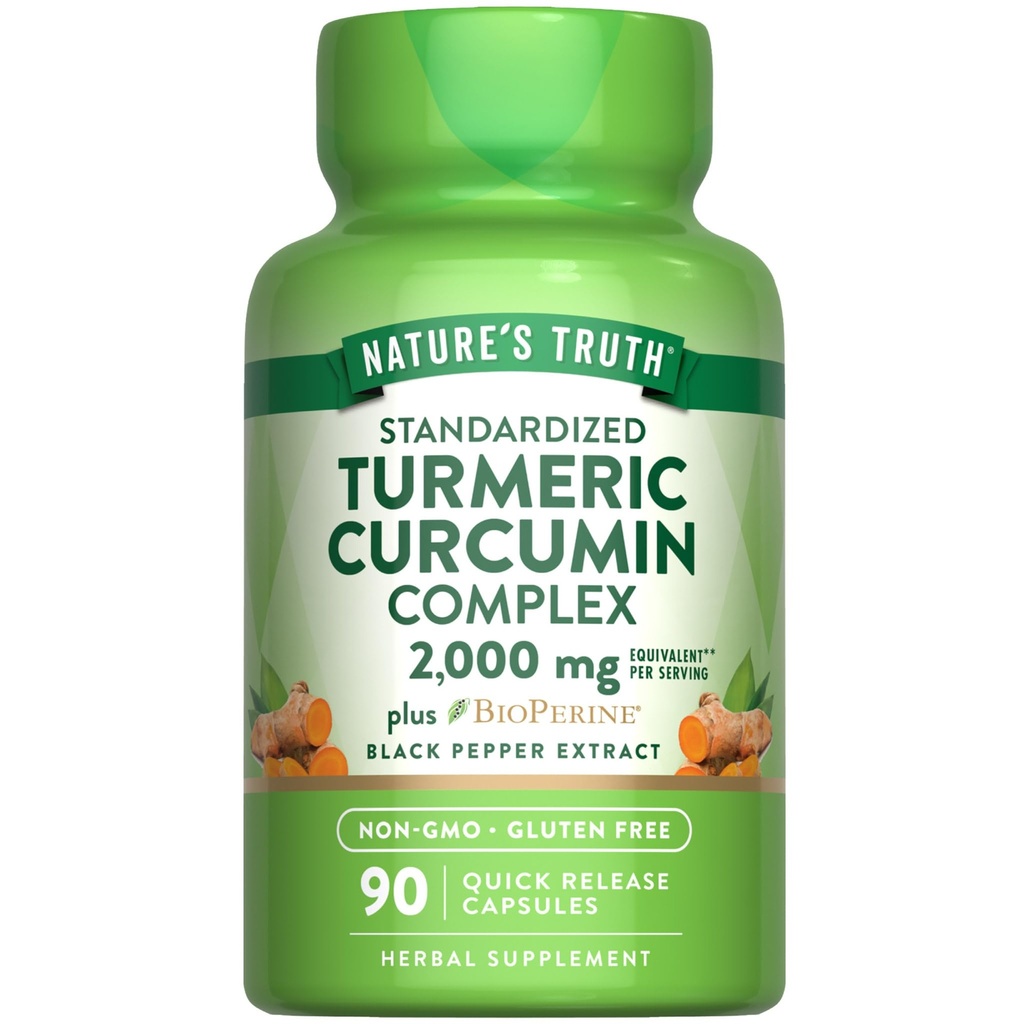 Verdad Turmeric Curcumin Capsules Silencioso 90 Conde Silencio con 95% Curcuminoides Estandarizados y Bioperina ← No GMO y Gluten Suplemento Libre