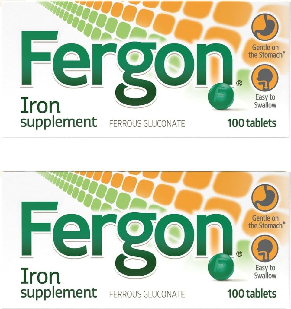 Hierro de alta potencia altamente soluble " fácilmente digerido, 27 mg de hierro, 100 tabletas