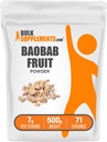 BulkSupplements.com Baobab Fruit Powder - Suplemento Baobab, Suplemento Antioxidante - Gluten Free, 7g per Serving, 500g (1.1 lbs) (Pack of 1)