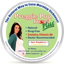 Preggie Pop Drops Plus ← 21 Drops ← Vitamina B6 para la enfermedad de la mañana &amp; Alivio de la Nausea durante el embarazo ← Seguro para la madre embarazada &amp; Baby TEN Gluten Free TEN Two Flavors: Lemon & Raspberry