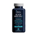 Temáticas de salud Aceite de semillas negras, prensado en frío, rica fuente de ácidos grasos esenciales Omega 6 " 9 , de Nigella Sativa (100 cápsulas de gel blando)