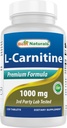 Mejores Naturales L-Carnitina Fumarate 1000mg por Tablet - 120 Conde - Boost Cellular Energy