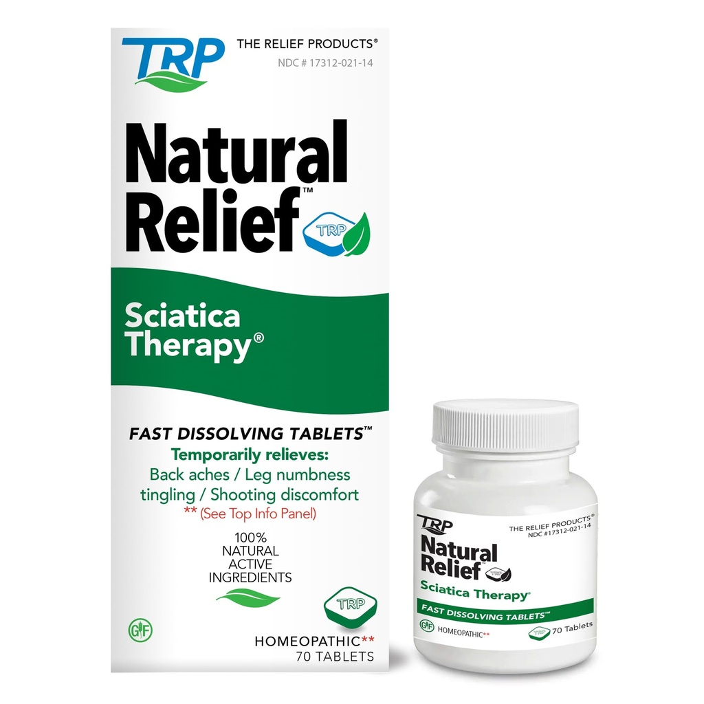 The Relief Products Sciatica Therapy Fast Dissolving Tablets - 100% Natural Active Ingredients - 70 Cuenta