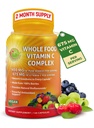 Complejo completo de vitamina C - 1450 mg de bayas orgánicas - 675 mg de vitamina C por ser, antioxidante de alta potencia &amp; inmunológico Apoyo con Acerola, Amla y Bioflavonoides naturales - Vegano, No GMO, 120 Conde