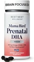 Best Nest Wellness Mama Bird Vegan Prenatal DHA - Brain &amp; Eye Support Supplement for Baby - Vegan Prenatal Supplement with Algae DHA - Nutritional Supplement for Mom - 60 Softgels