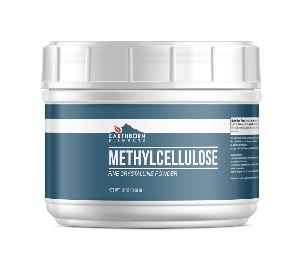 Elementos terrestres Metilcelulosa (12 oz), No emulsionantes ni aditivos, Grado de alimentos