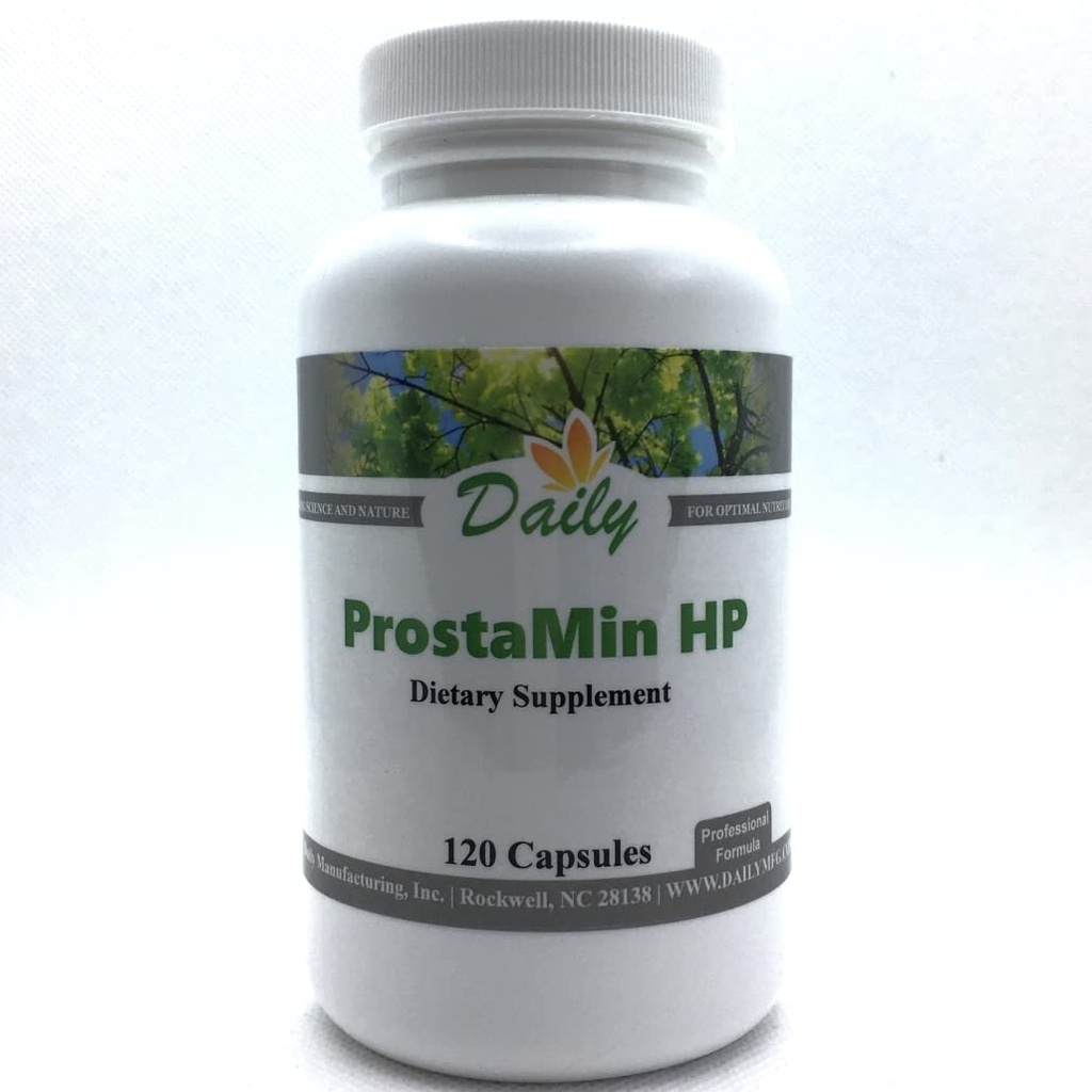 Fabricación diaria ProstaMin HPTM (Beta Sitosterol, Pygeum, Reishi Mushroom, Extracto de Ajo, Curcumin (de Tumeric) & Zinc)
