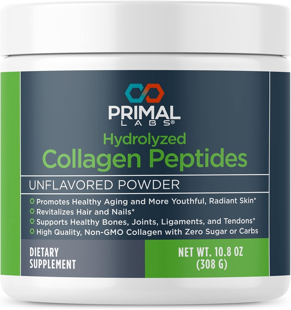Peptides de colágeno Hidrolyzed - Multi Collagen Blend - Promociona el cabello saludable, uñas, piel, " Juntas - No GMO " Keto Friendly - Desflavored Protein Powder - 30 Servings
